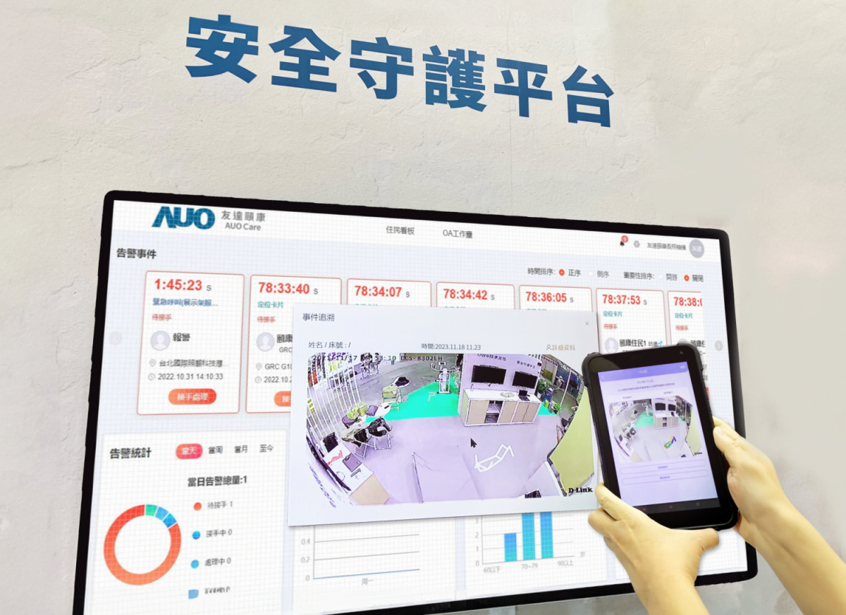申博太陽城頤康整合軟硬件包含跌倒偵測、智能床墊和緊急呼叫管理等，透過安全守護(hù)平臺進(jìn)行IoT設(shè)備統(tǒng)一監(jiān)控與管理，提供長照場域落實(shí)安全守護(hù)方案